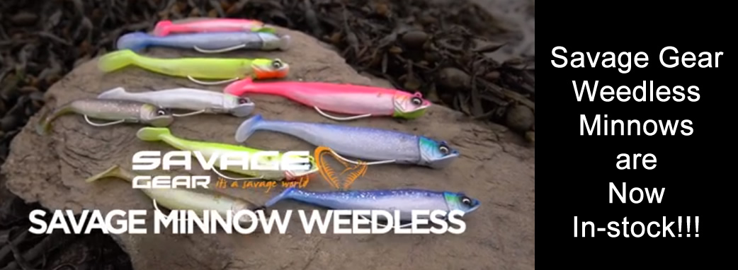 Savage Gear Weedless Minnow Lures Cod Bass Wrasse Pollock Sea Fishing Tackle 