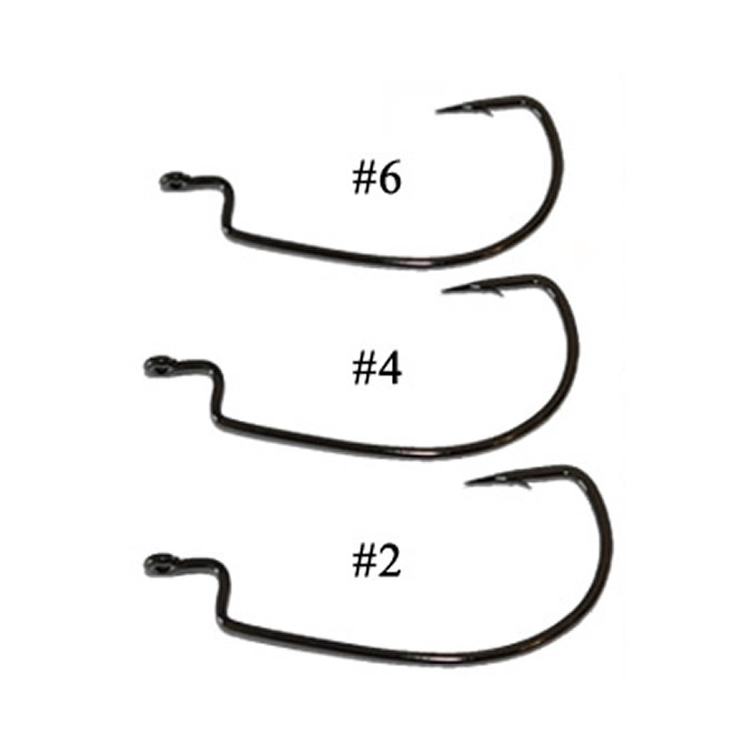 Vanfook Worm-35B Flat Offset Worm Hook, Hooks